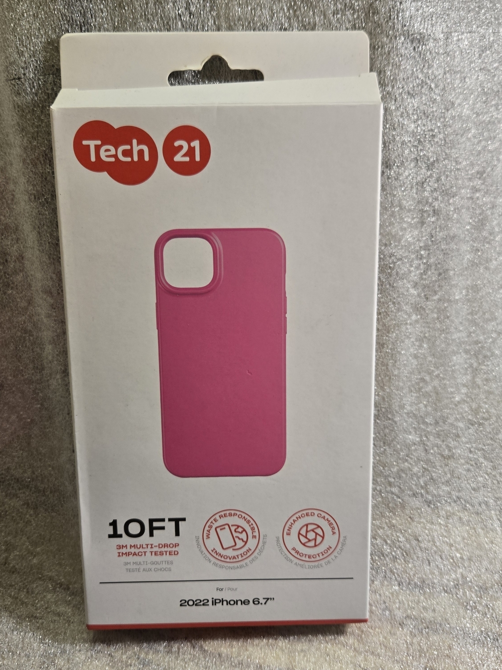 tech21 Pink Protective Phone Case for 2022 iPhone 6.7"